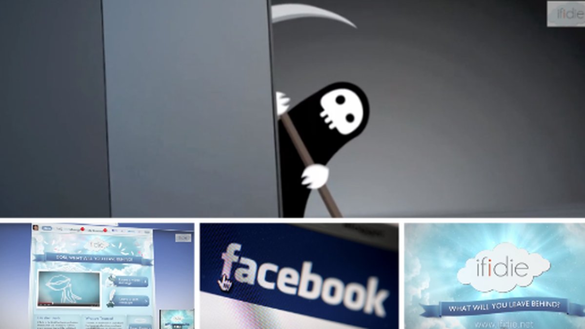 "Om jag dör"-appen heter egentligen "If I die" och ger dig möjligheten att få evigt liv på Facebook.